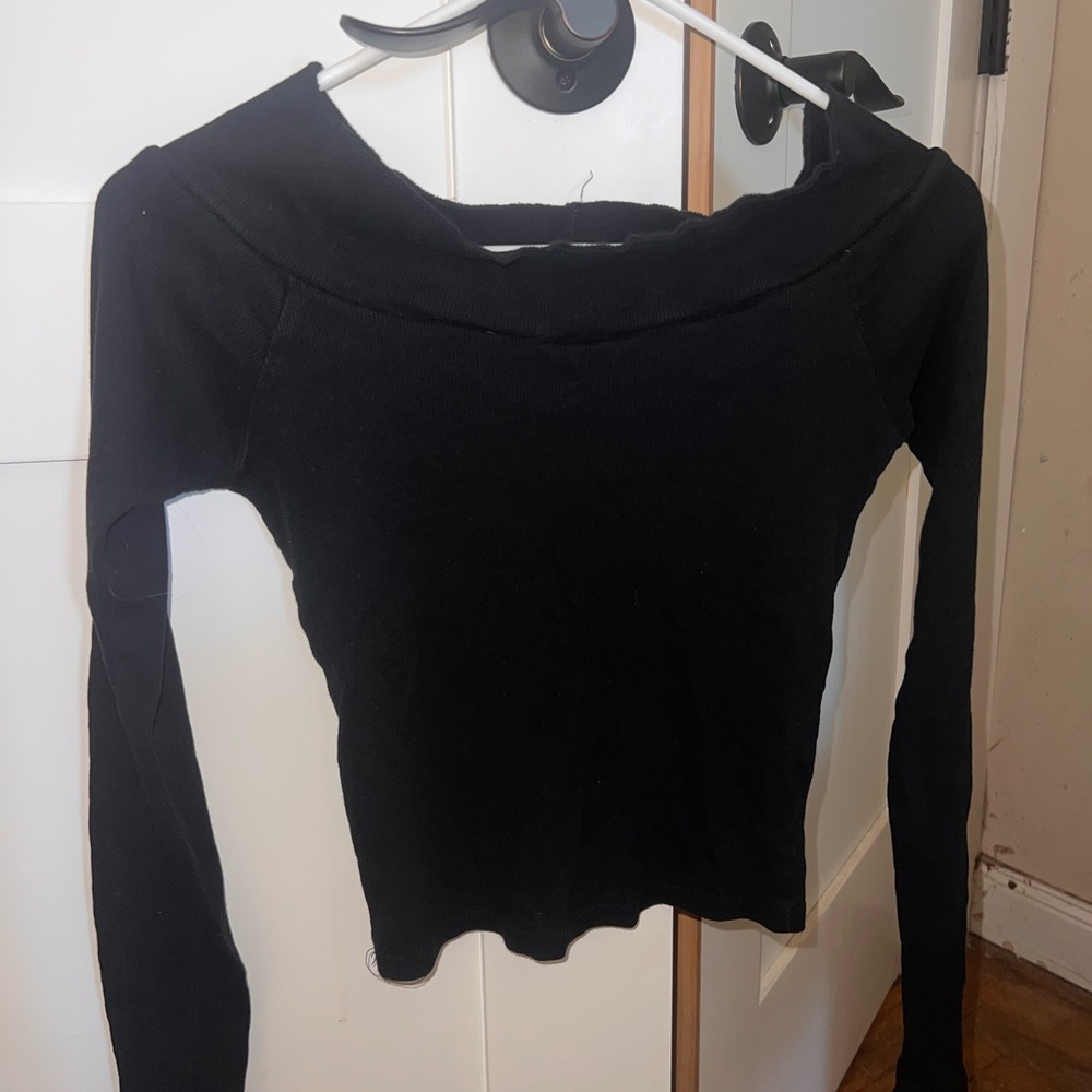 Pacsun Black Off-Shoulder Women's Top